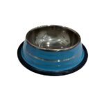 Platos de acero inoxidable con goma antideslizante - 21 cm