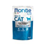 Monge Grill Feline Adulto Senior sabor a Caballa - 85 g